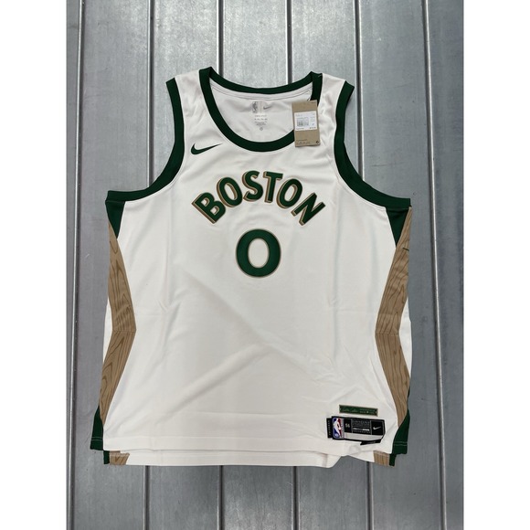 Jayson Tatum Boston Celtics Nike Jersey Mens XXL‎ White 23/24 City Swingman NWT